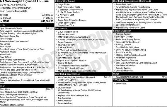 VOLKSWAGEN TIGUAN 4MOTION 2024 3VV4B7AX3RM047812 image